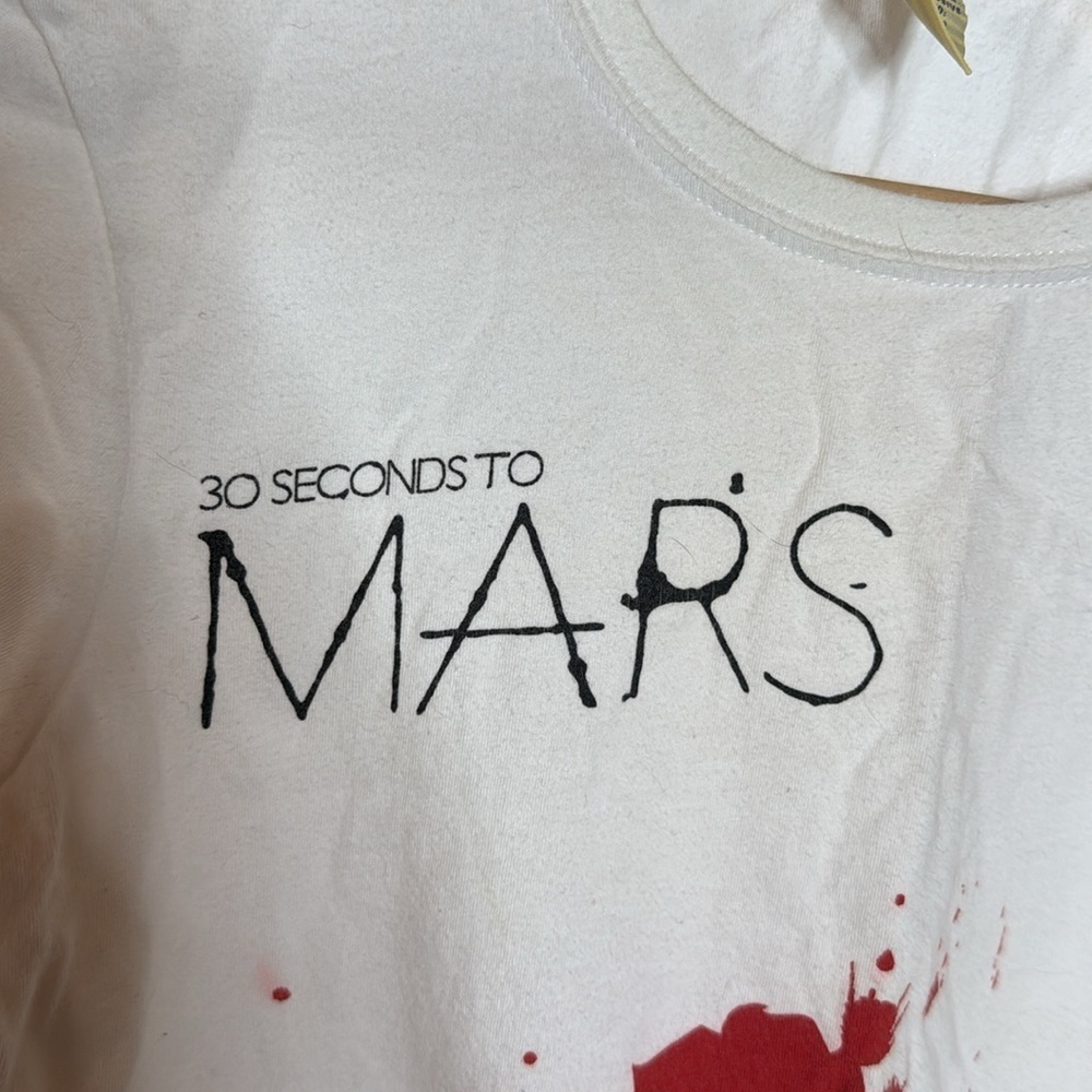 Y2K RARE 30 Seconds to Mars A Beautiful Lie 2005 Concert Tee Size Small - Picture 3 of 9